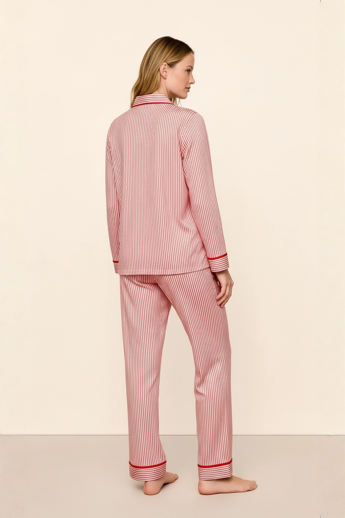 Red Stripe Sleep Set