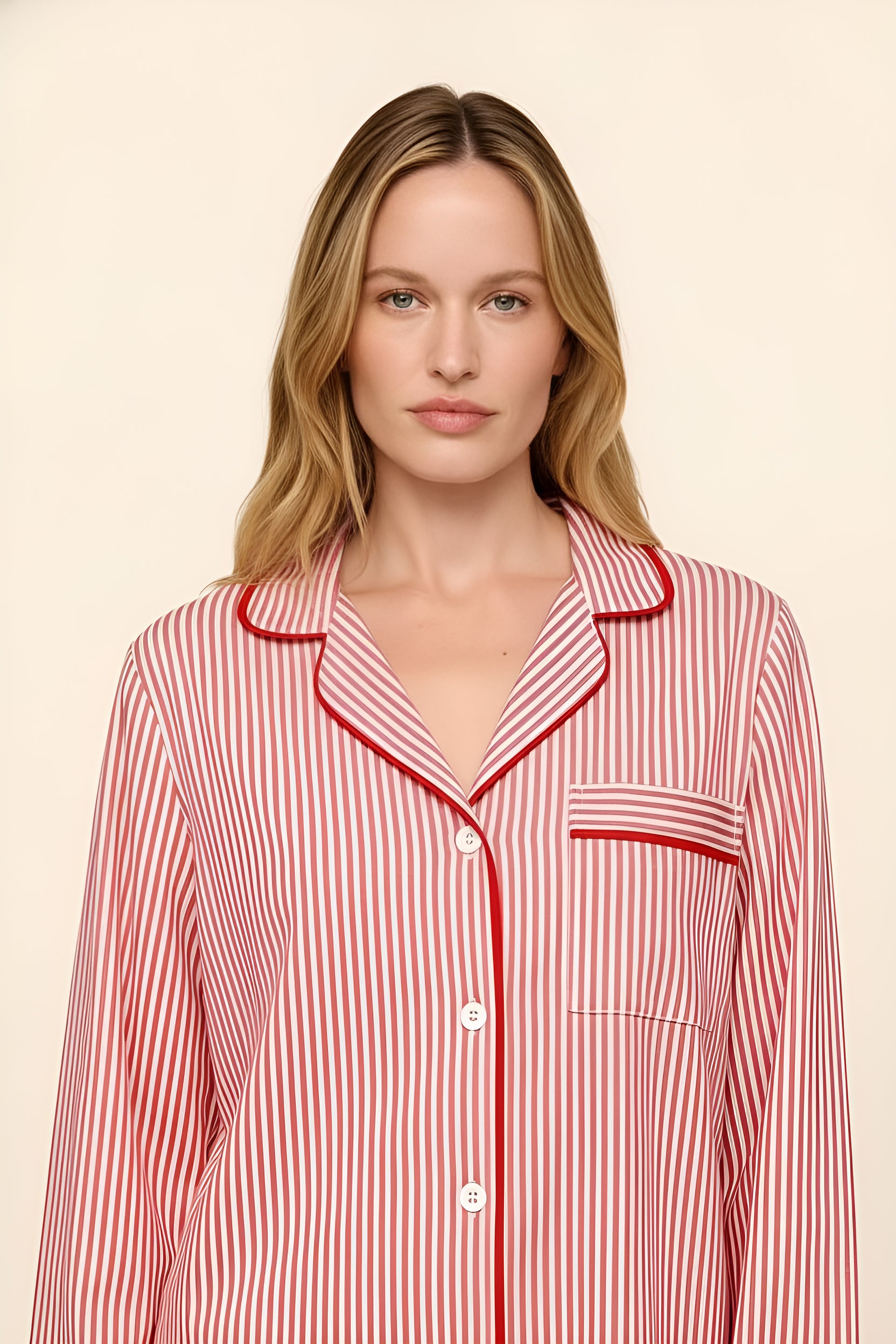 Red Stripe Sleep Set