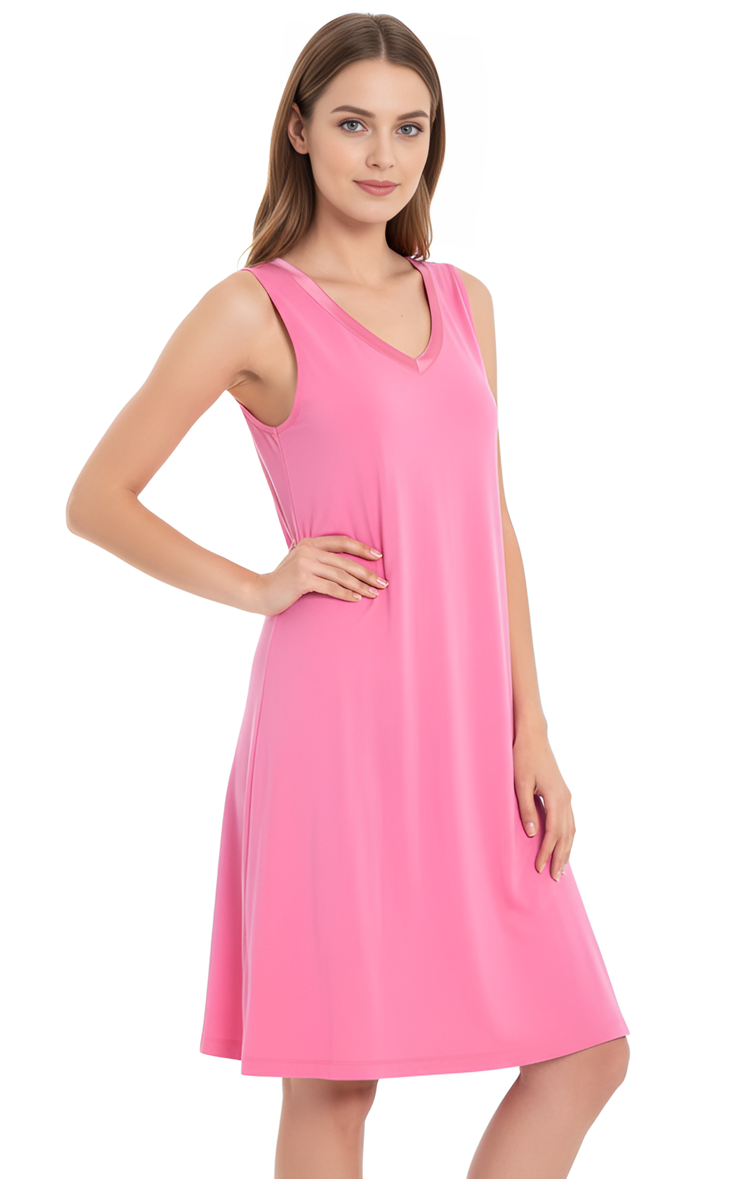 Sleeveless Bamboo Nightgown – Women’s Sleepwear Dress